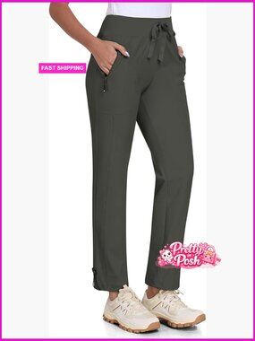 Lightweight Quick Dry Hiking Pants Water Resistant Zipper Pockets